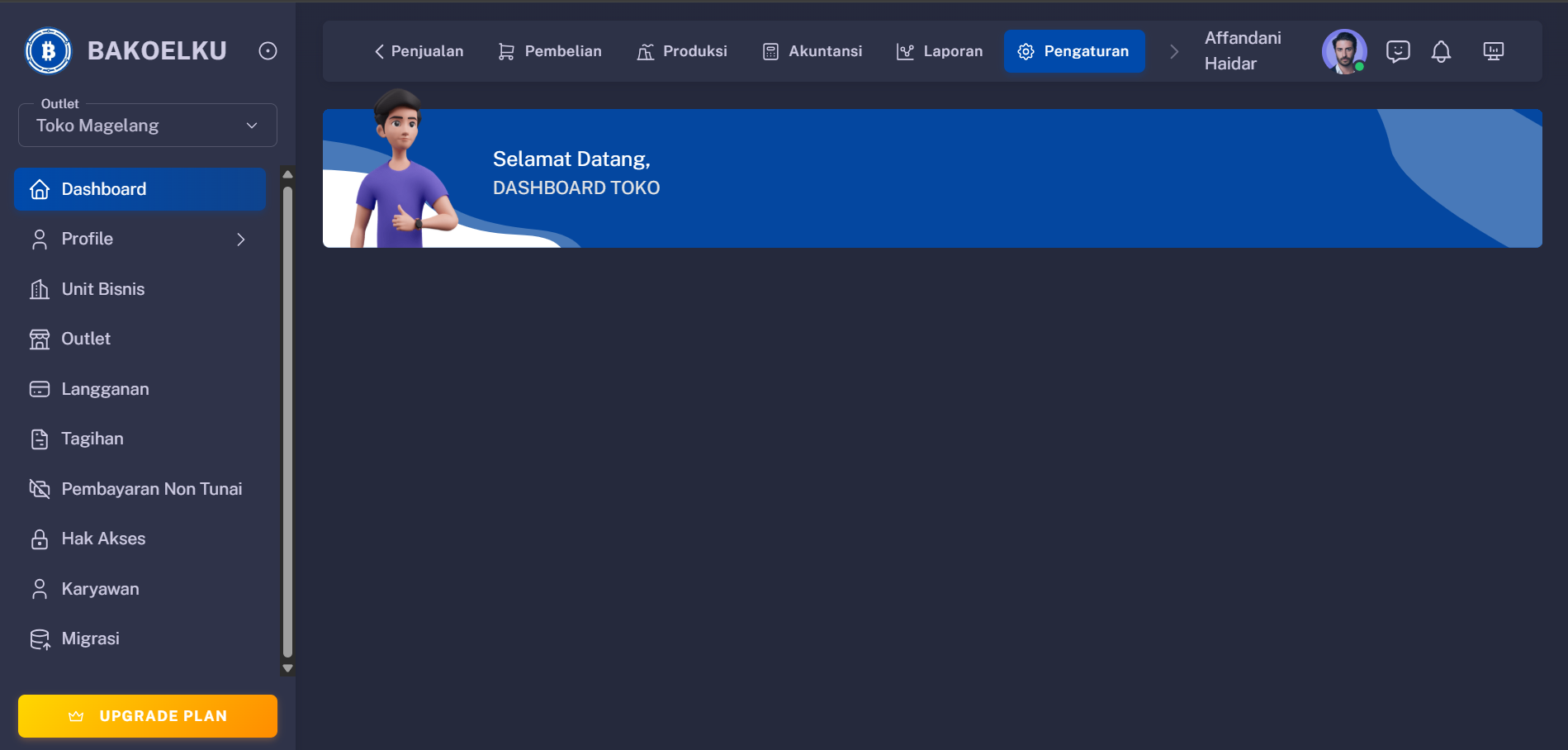 Aplikasi Karyawan Dashboard
